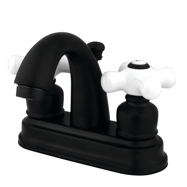 KB5610PX Restoration 4" Centerset Bathroom Faucet, Matte Black